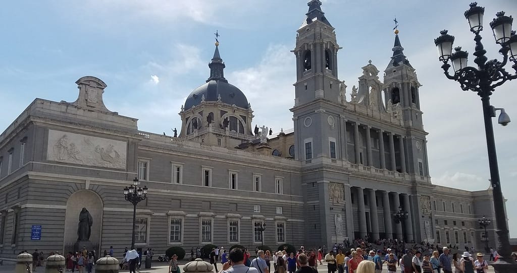 Madrid’s Almudena Cathedral is among many treasures that make Spain a good country to move to for culture lovers