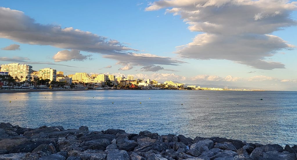 Lit up by the sun, Benalmadena's coastline offers some of the best panoramas in Costa del Sol
