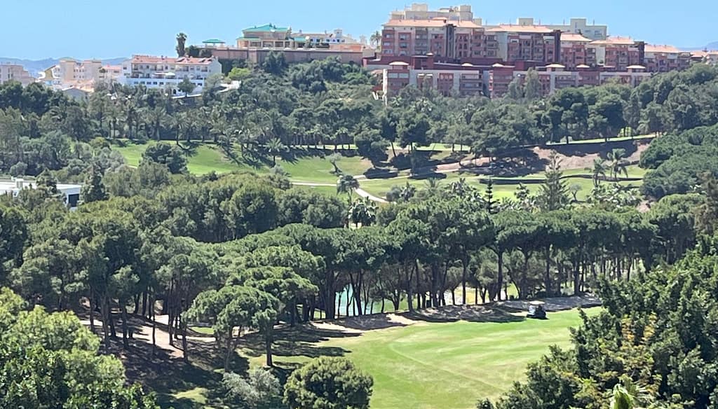 A top view of Benalmadena's famous Torrequebrada golf course