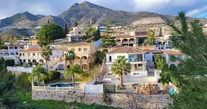 Charming houses on a foothill; Benalmadena, Costa del Sol, is “an idyllic place to live,” said an expert review