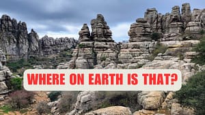 El Torcal de Antequera is a World Heritage Site in southern Spain known for its stunning karst landscape